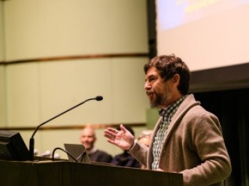 Professor Daniel Herbert Moderates the Symposium 